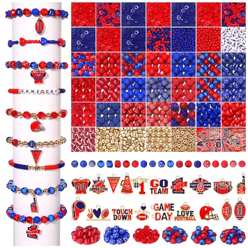 3000 Stück + Spieltags-Perlen für Armbänder, zur Herstellung von rot-schwarzen Ton, Heishi-Perlen, Acryl-Buchstaben-Perlen, Emaille, Fußball-Anhänger für Armbänder, Ohrringe, Halsketten, DIY 3000 Stück + Spieltags-Perlen für Armbänder, zur Herstellung von rot-schwarzen Ton, Heishi-Perlen, Acryl-Buchstaben-Perlen, Emaille, Fußball-Anhänger für Armbänder, Ohrringe, Halsketten, DIY von NVENF