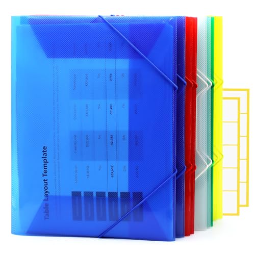 NVGFTG 10 Stück Eckspannermappe A4 Transparent Einschlagmappe Gummizugmappe A4 Plastik Postmappe A4 Bunt Sammelmappe A4 Kunststoff mit Namensschilder für Schule Firma NVGFTG 10 Stück Eckspannermappe A4 Transparent Einschlagmappe Gummizugmappe A4 Plastik Postmappe A4 Bunt Sammelmappe A4 Kunststoff mit Namensschilder für Schule Firma von NVGFTG