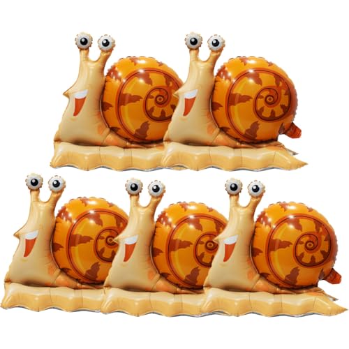 5PCS Schnecken-Ballon-Dekoration, Folienballon-Schnecke, Schnecken Geburtstags Dekorations Ballon-Set, Tier-Themen-Kinder, Mädchen, Geburtstag, Babyparty-Dekoration von NVKRLFYD