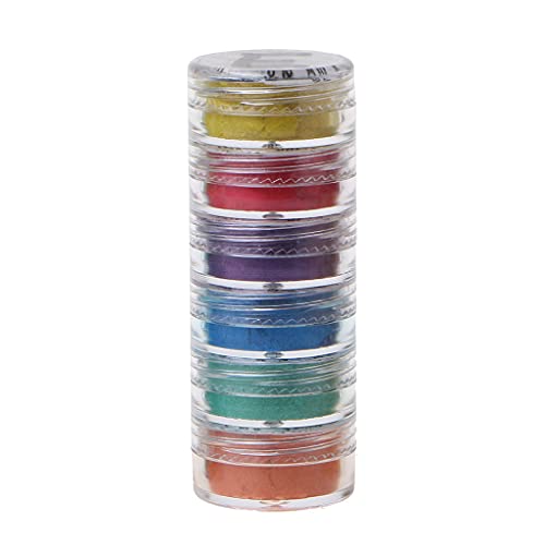 1 Set Epoxidharz Farbstoff Perlenpigment für Seife Handgemachte Kosmetik Grade Perlglanz Natürliches Glimmer Mineralpulver von NVOQILIN