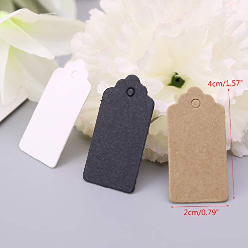 100 Stück Vintage-Kraftpapier-Etiketten, Schmuck-Etiketten, Basteldekoration, 2 x 4 cm 100 Stück Vintage-Kraftpapier-Etiketten, Schmuck-Etiketten, Basteldekoration, 2 x 4 cm von NVOQILIN