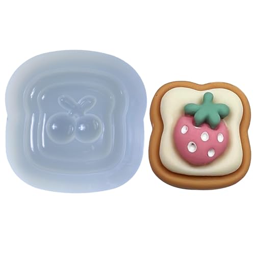 Brot-Ornament-Silikon-Epoxid-Form, Schlüsselanhänger, Anhänger, Schmuck, Basteln für Valentinstag, Geschenk, Brot-Anhänger-Formen für Schmuckherstellung von NVOQILIN