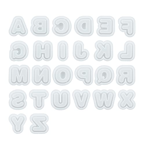 Epoxidharz-Silikonform, Schlüsselanhänger, Ohrringe, Buchstaben, Anhänger, Gießwerkzeuge, Harzformen, Silikon-Buchstaben, Tonformen von NVOQILIN