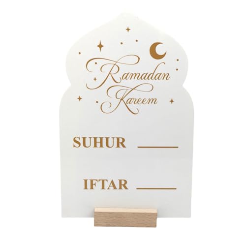 Festival Kalender Holz Festival Countdown Kalender Eid Mubaraks Advent Handgemachte Dekoration für Zuhause von NVOQILIN