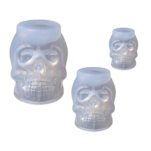 Halloween-Totenkopf-Harz-Form, Totenkopf-Form, Skelett, Epoxid-Gussform für Heimdekoration, Seife Halloween-Totenkopf-Harz-Form, Totenkopf-Form, Skelett, Epoxid-Gussform für Heimdekoration, Seife von NVOQILIN