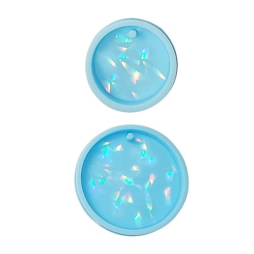Harzformen, rund, Schlüsselanhänger-Silikonform für Epoxidguss, Schmuck, Anhänger, Dekoration, Werkzeuge Harzformen, rund, Schlüsselanhänger-Silikonform für Epoxidguss, Schmuck, Anhänger, Dekoration, Werkzeuge von NVOQILIN