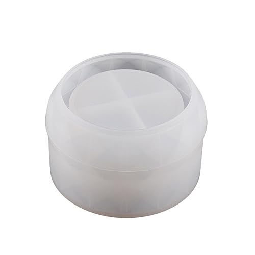 Kristallform, runde Aufbewahrungsbox, Silikonform mit Deckel, Behälter, Heimdekoration, Werkzeuge, Aufbewahrungsformen für Epoxidharz Kristallform, runde Aufbewahrungsbox, Silikonform mit Deckel, Behälter, Heimdekoration, Werkzeuge, Aufbewahrungsformen für Epoxidharz von NVOQILIN