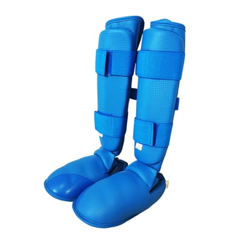 NVOQILIN 1 Paar Muay Thai Schienbeinschoner Bein Spann Schutz Professioneller Schienbeinschoner für Kickboxen Taekwondo Karate von NVOQILIN