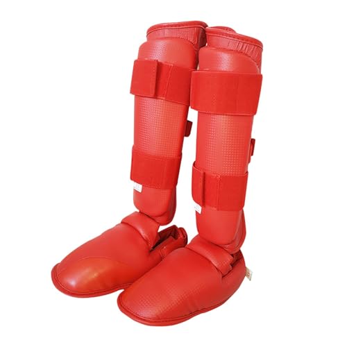 NVOQILIN 1 Paar Muay Thai Schienbeinschoner Bein Spann Schutz Professioneller Schienbeinschoner für Kickboxen Taekwondo Karate von NVOQILIN