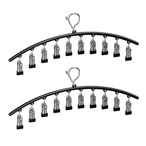 NVOQILIN 2 Stück Hutaufhänger, platzsparende Hutablage für Schrank, Metallhut-Organizer für Baseballkappen, effiziente Unterwäsche-Racks NVOQILIN 2 Stück Hutaufhänger, platzsparende Hutablage für Schrank, Metallhut-Organizer für Baseballkappen, effiziente Unterwäsche-Racks von NVOQILIN