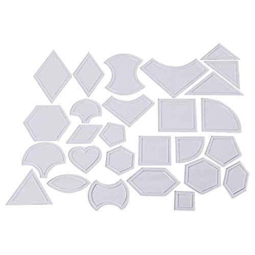 NVOQILIN 27 gemischte, handgefertigte Quilt-Vorlagen, Werkzeuge, Patchwork-Quilt-Zubehör NVOQILIN 27 gemischte, handgefertigte Quilt-Vorlagen, Werkzeuge, Patchwork-Quilt-Zubehör von NVOQILIN