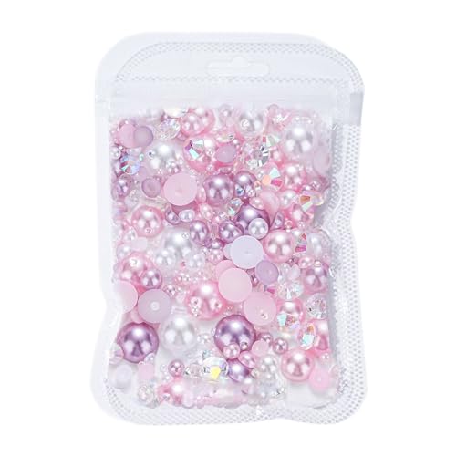 NVOQILIN Flache Rückseite, halbrunde Nagelperlen, Nagelperlen, Nagelanhänger, Nägel, Strass, Nägel, Kunstdekorationen, Nagelschmuck von NVOQILIN