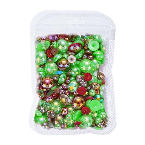 NVOQILIN Flache Rückseite, halbrunde Nagelperlen, Nagelperlen, Nagelanhänger, Nägel, Strass, Nägel, Kunstdekorationen, Nagelschmuck von NVOQILIN