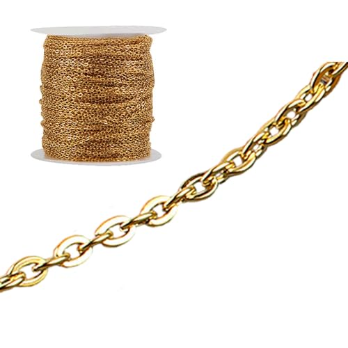 NVOQILIN Gliederkette aus Edelstahl für Halsketten, Ohrringe, Schmuckherstellung, 0,25 - 1 mm, 1,8 m NVOQILIN Gliederkette aus Edelstahl für Halsketten, Ohrringe, Schmuckherstellung, 0,25 - 1 mm, 1,8 m von NVOQILIN