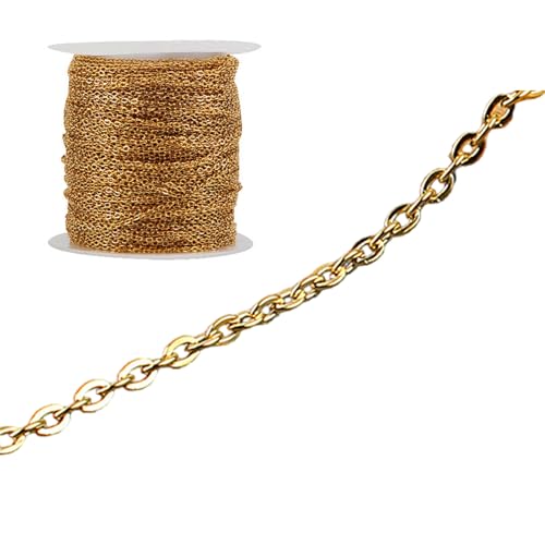 NVOQILIN Gliederkette aus Edelstahl für Halsketten, Ohrringe, Schmuckherstellung, 0,25 - 1 mm, 1,8 m NVOQILIN Gliederkette aus Edelstahl für Halsketten, Ohrringe, Schmuckherstellung, 0,25 - 1 mm, 1,8 m von NVOQILIN