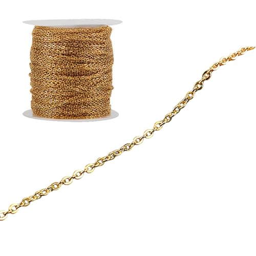 NVOQILIN Gliederkette aus Edelstahl für Halsketten, Ohrringe, Schmuckherstellung, 0,25 - 1 mm, 1,8 m NVOQILIN Gliederkette aus Edelstahl für Halsketten, Ohrringe, Schmuckherstellung, 0,25 - 1 mm, 1,8 m von NVOQILIN