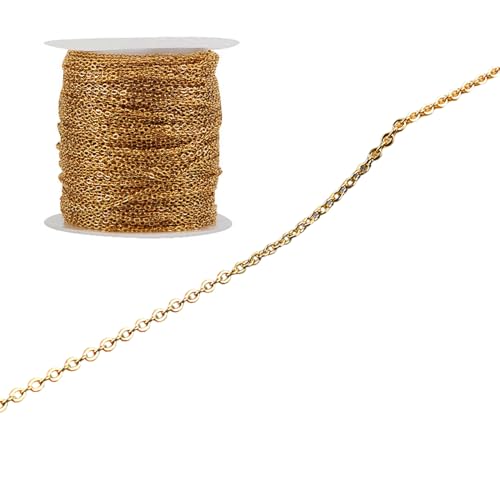 NVOQILIN Gliederkette aus Edelstahl für Halsketten, Ohrringe, Schmuckherstellung, 0,25 - 1 mm, 1,8 m NVOQILIN Gliederkette aus Edelstahl für Halsketten, Ohrringe, Schmuckherstellung, 0,25 - 1 mm, 1,8 m von NVOQILIN