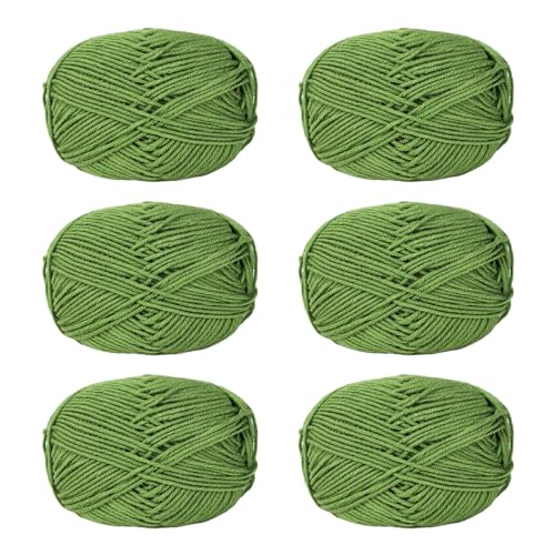 NVOQILIN Häkelgarn, Baumwollgarn, Strickgarn für Handweben, Stricken, Kleidung, Handwerk, Tasche, Mütze, Pullover, Handwerk, 6 Stück NVOQILIN Häkelgarn, Baumwollgarn, Strickgarn für Handweben, Stricken, Kleidung, Handwerk, Tasche, Mütze, Pullover, Handwerk, 6 Stück von NVOQILIN