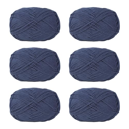NVOQILIN Häkelgarn, Baumwollgarn, Strickgarn für Handweben, Stricken, Kleidung, Handwerk, Tasche, Mütze, Pullover, Handwerk, 6 Stück NVOQILIN Häkelgarn, Baumwollgarn, Strickgarn für Handweben, Stricken, Kleidung, Handwerk, Tasche, Mütze, Pullover, Handwerk, 6 Stück von NVOQILIN