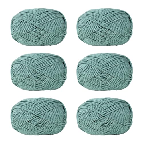 NVOQILIN Häkelgarn, Baumwollgarn, Strickgarn für Handweben, Stricken, Kleidung, Handwerk, Tasche, Mütze, Pullover, Handwerk, 6 Stück NVOQILIN Häkelgarn, Baumwollgarn, Strickgarn für Handweben, Stricken, Kleidung, Handwerk, Tasche, Mütze, Pullover, Handwerk, 6 Stück von NVOQILIN