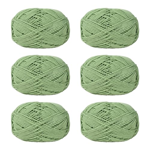 NVOQILIN Häkelgarn, Baumwollgarn, Strickgarn für Handweben, Stricken, Kleidung, Handwerk, Tasche, Mütze, Pullover, Handwerk, 6 Stück NVOQILIN Häkelgarn, Baumwollgarn, Strickgarn für Handweben, Stricken, Kleidung, Handwerk, Tasche, Mütze, Pullover, Handwerk, 6 Stück von NVOQILIN