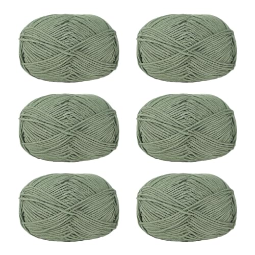 NVOQILIN Häkelgarn, Baumwollgarn, Strickgarn für Handweben, Stricken, Kleidung, Handwerk, Tasche, Mütze, Pullover, Handwerk, 6 Stück NVOQILIN Häkelgarn, Baumwollgarn, Strickgarn für Handweben, Stricken, Kleidung, Handwerk, Tasche, Mütze, Pullover, Handwerk, 6 Stück von NVOQILIN