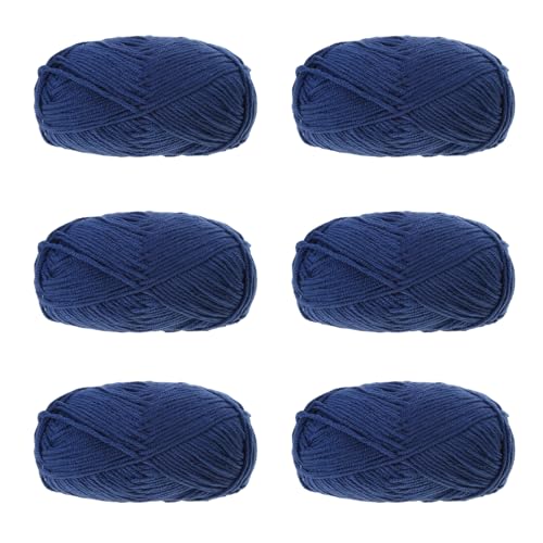 NVOQILIN Häkelgarn, Baumwollgarn, Strickgarn für Handweben, Stricken, Kleidung, Handwerk, Tasche, Mütze, Pullover, Handwerk, 6 Stück NVOQILIN Häkelgarn, Baumwollgarn, Strickgarn für Handweben, Stricken, Kleidung, Handwerk, Tasche, Mütze, Pullover, Handwerk, 6 Stück von NVOQILIN