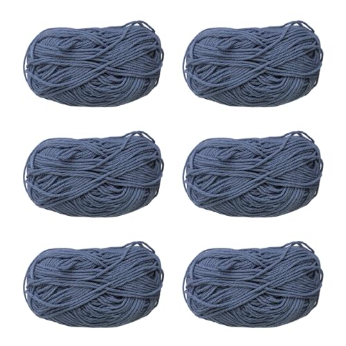 NVOQILIN Häkelgarn, Baumwollgarn, Strickgarn für Handweben, Stricken, Kleidung, Handwerk, Tasche, Mütze, Pullover, Handwerk, 6 Stück NVOQILIN Häkelgarn, Baumwollgarn, Strickgarn für Handweben, Stricken, Kleidung, Handwerk, Tasche, Mütze, Pullover, Handwerk, 6 Stück von NVOQILIN