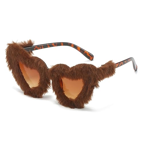 NVOQILIN Schöne Vintage-Gläser in Herzform für Mädchen, Plüschrahmen, Foto-Werkzeuge, Outdoor, Karneval, Camping, Dekorationen von NVOQILIN