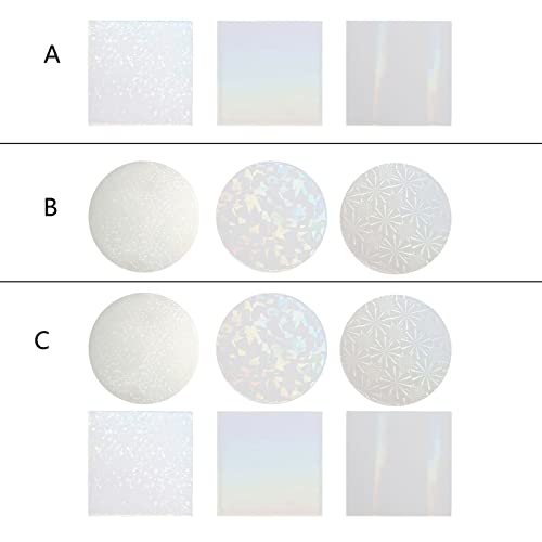 Runde quadratische Licht- und Silikonformeinsätze für Epoxidharz, Gießen, Büro, Heimdekoration von NVOQILIN