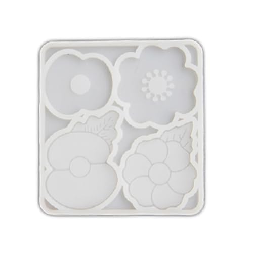 Silikon-Mohnblumen-Ornament, Epoxidharz für Schmuck-Enthusiasten von NVOQILIN