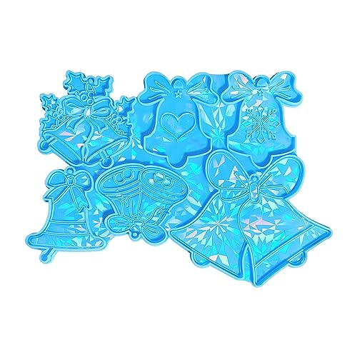 Silikonform mit Glocken, für Schlüsselanhänger, Anhänger, Ornamente, Schmuck, Epoxidharz, Anhängerformen für Schmuckherstellung von NVOQILIN