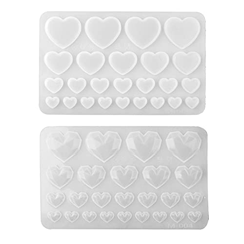 Silikonformen für Herz-Vorhang, Anhänger, handgefertigt, für Valentinstag, Geburtstag, 2 Stück Silikonformen für Herz-Vorhang, Anhänger, handgefertigt, für Valentinstag, Geburtstag, 2 Stück von NVOQILIN