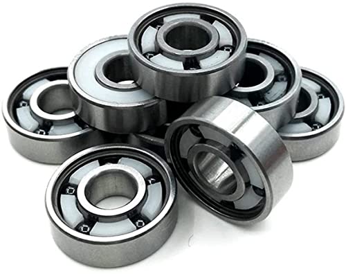 NVSFZGIYG Lager Abec-11 Si3n4 Keramik 5 Kugeln 608 Roller Skate Lager Eisschnelllauf Roller Lager Longboard Skateboard Lager 608 von NVSFZGIYG