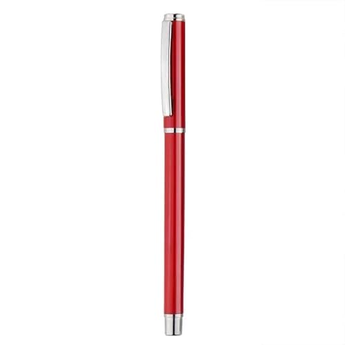 NVVVNX 20–200 Stück, 0,5 mm, personalisierbar, luxuriös, Business-Metallstifte, Lasergravur, Namen, Werbung, Großhandel, DIY-Logo, Schule, Büro, Geschenk (rot, Menge: 20 Stifte) von NVVVNX