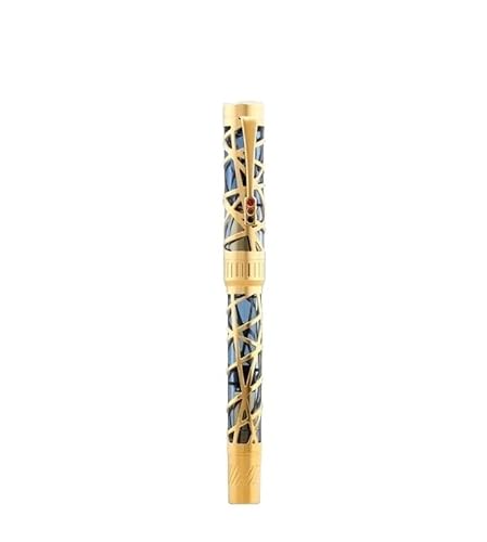 NVVVNX City Light Hohl Geschenk Business Stift Kolben Tinte absorbierend, transparentes Harz Innenhülse Schreibstift (A3, 0,38 mm) von NVVVNX