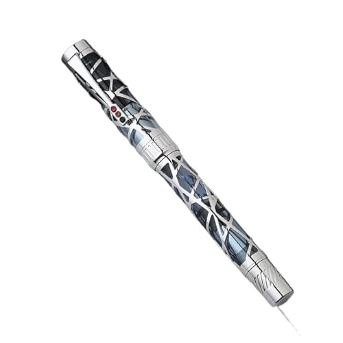 NVVVNX City Light Hohl Geschenk Business Stift Kolben Tinte absorbierend, transparentes Harz Innenhülse Schreibstift (A6, 0,38 mm) von NVVVNX