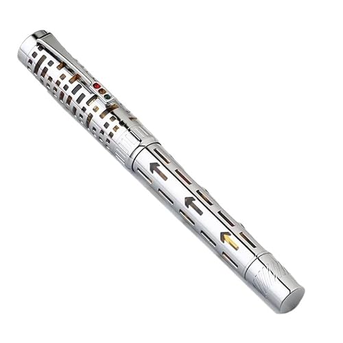 NVVVNX City Light hohler Business-Stift Kolben Tinte absorbierend, transparentes Harz, Innenhülse, Schreibstift (A4, 0,38 mm) von NVVVNX