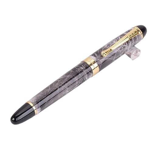 NVVVNX Classics Kalligraphie-Stift, dicker Körper, 1,0 mm, gebogene Spitze, Metall-Füllfederhalter, luxuriöse Tinte, Geschenkstifte zum Schreiben, Marmorgrau NVVVNX Classics Kalligraphie-Stift, dicker Körper, 1,0 mm, gebogene Spitze, Metall-Füllfederhalter, luxuriöse Tinte, Geschenkstifte zum Schreiben, Marmorgrau von NVVVNX