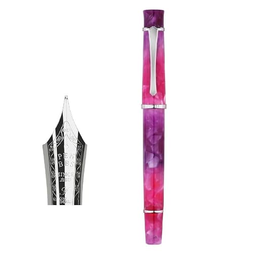 NVVVNX Kolbenfüllhalter aus Acryl, feine Spitze, mit Geschenkbox (03) von NVVVNX