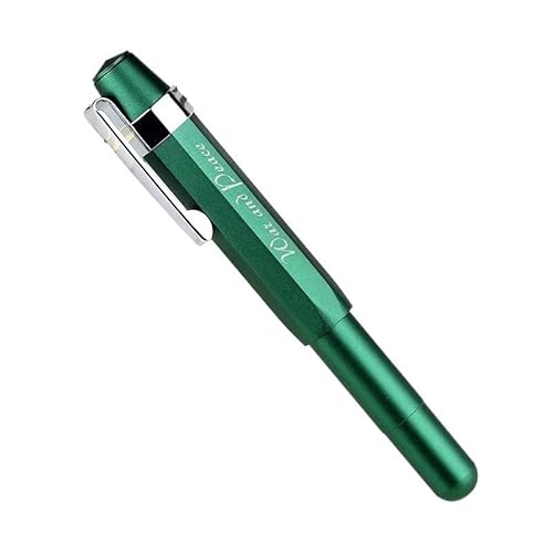 NVVVNX Leichter Handstift aus Aluminiumlegierung, für Experten, Reisen, kurz, ultrafein, EF F, kleine Kunstspitze (Kieferngrün, F) von NVVVNX