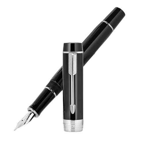 NVVVNX Mini-Füllfederhalter aus Holz mit goldenem Clip, feine Feder, Schreibtinte, Stift, Schule, Bürobedarf, Schreibwaren (I) von NVVVNX