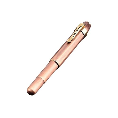 NVVVNX Mini-Füllfederhalter im Vintage-Stil, kurz, für Büro, Schule, Schreibwaren, Reisen, tragbar, fließende Tinte (C, F (freiliegende Feder) von NVVVNX
