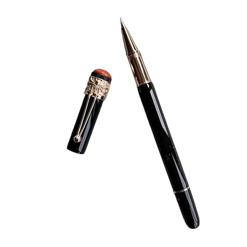 NVVVNX Spider Tintenroller zum Schreiben, als Geschenk, Schwarz / Rot (schwarzer RGold-Roller, Stift mit Box) von NVVVNX