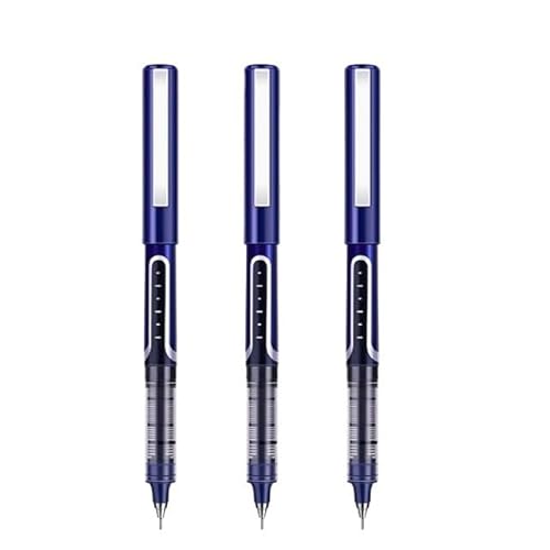 NVVVNX Tintenroller, 0,5 mm feine Spitze, flüssige Gel-Tinte, schnell trocknender Gelschreiber für Schule, Büro, Schreiben (3 blaue Typ B) von NVVVNX