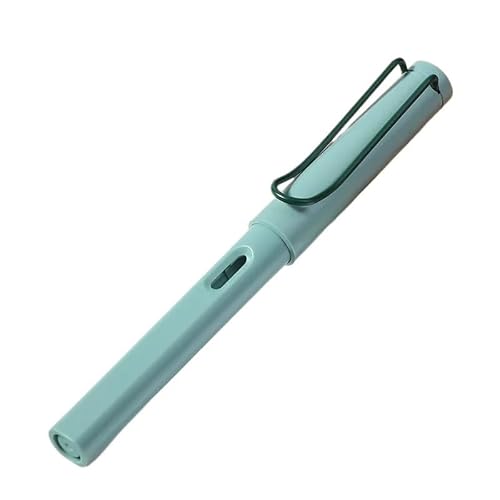 NVVVNX Tintenschreiber, elegantes Design, EF/F/0,38 mm, Füllfederhalter mit Kapuze für gleichmäßiges Schreiben, ideal für Unterschrift, Schulbedarf (Morandi-Grün, EF) von NVVVNX