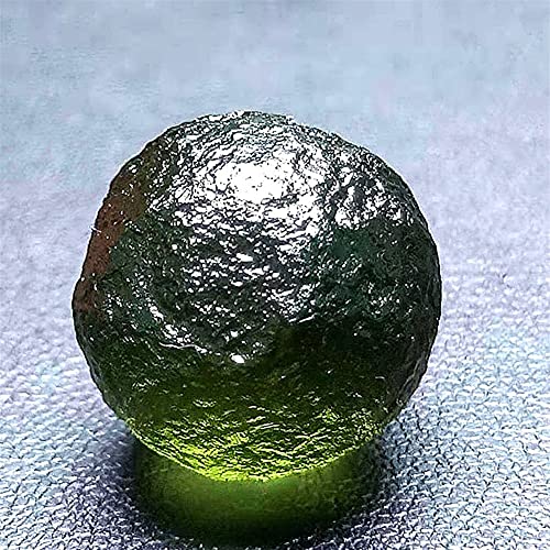 NWPNLXEA Home Collections Natürlicher Moldavit, tschechischer Meteorit, Glasperlen, rauer Stein, Kristallstein, Geschenk (Größe: 14–15 mm) von NWPNLXEA