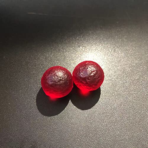 Reiki-Heilkristall ca. 15 mm farbige natürliche Schleifsteine ​​Der tschechische Meteorit traf die Glasperlen Rohstein Kristall-Energiestein kann zur verwendet werden Raumdekoration ( Color : Red ) von NWPNLXEA