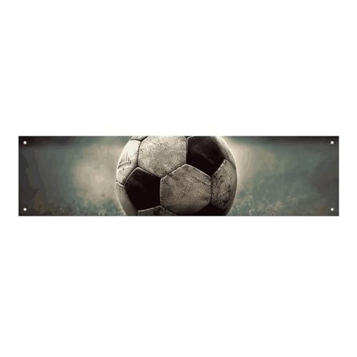 Großes Party-Banner, Motiv: Sport Soccerb, 120 x 30 cm, Wandbehang, Banner, Geburtstagsparty, Außen- und Innenbereich, Party-Dekoration, Banner Großes Party-Banner, Motiv: Sport Soccerb, 120 x 30 cm, Wandbehang, Banner, Geburtstagsparty, Außen- und Innenbereich, Party-Dekoration, Banner von NWTRJ
