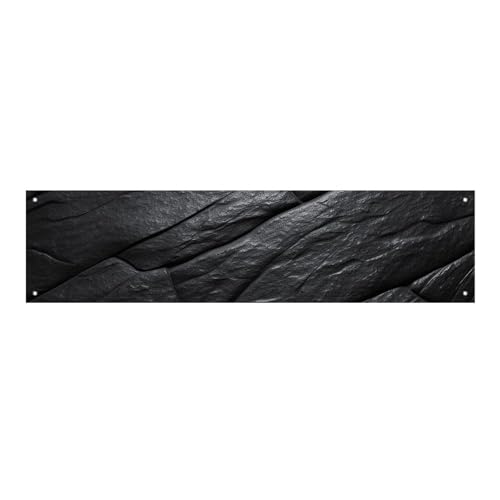 Bedrucktes Banner mit schwarzem Stein, personalisiertes Geburtstagsbanner, Party-Dekorationen, Foto-Hintergrund, idealer Hintergrund, Partyzubehör für Urlaub, Party, Heimdekoration, 119 x 30 cm Bedrucktes Banner mit schwarzem Stein, personalisiertes Geburtstagsbanner, Party-Dekorationen, Foto-Hintergrund, idealer Hintergrund, Partyzubehör für Urlaub, Party, Heimdekoration, 119 x 30 cm von NWTRK